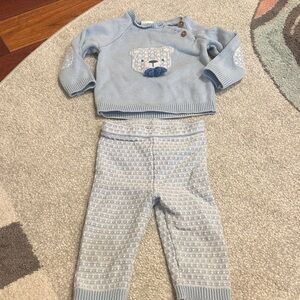 Beautiful baby boy knit set